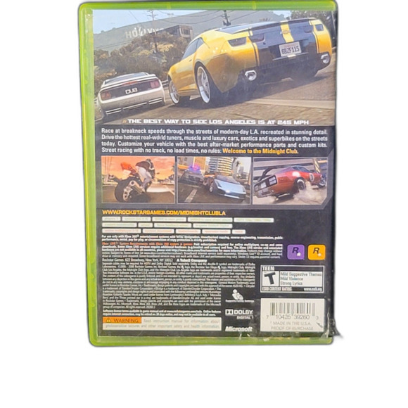 Midnight Club Los Angeles by Rockstar Games for Xbox 360 Rated T Tested - Picture 2 of 6